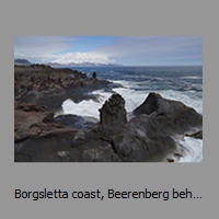 Borgsletta coast, Beerenberg behind