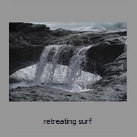 retreating surf