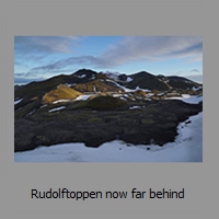 Rudolftoppen now far behind