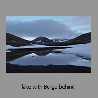 lake with Borga behind