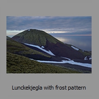 Lunckekjegla with frost pattern